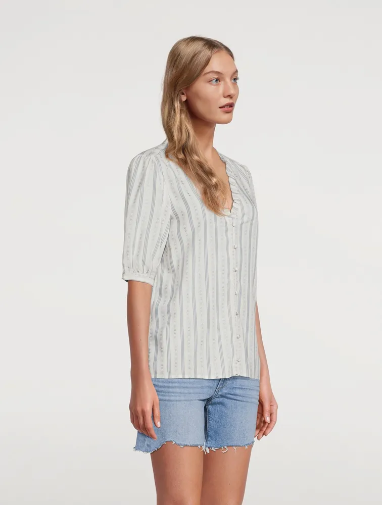 Provence Short-Sleeve Blouse