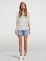 Provence Short-Sleeve Blouse