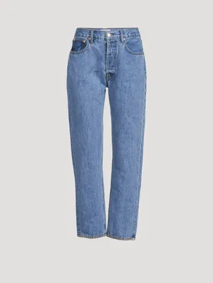 Tate Crop High-Waisted Straight Jeans