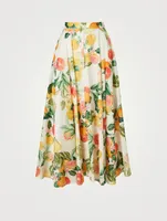 Aquinnah Printed Midi Skirt