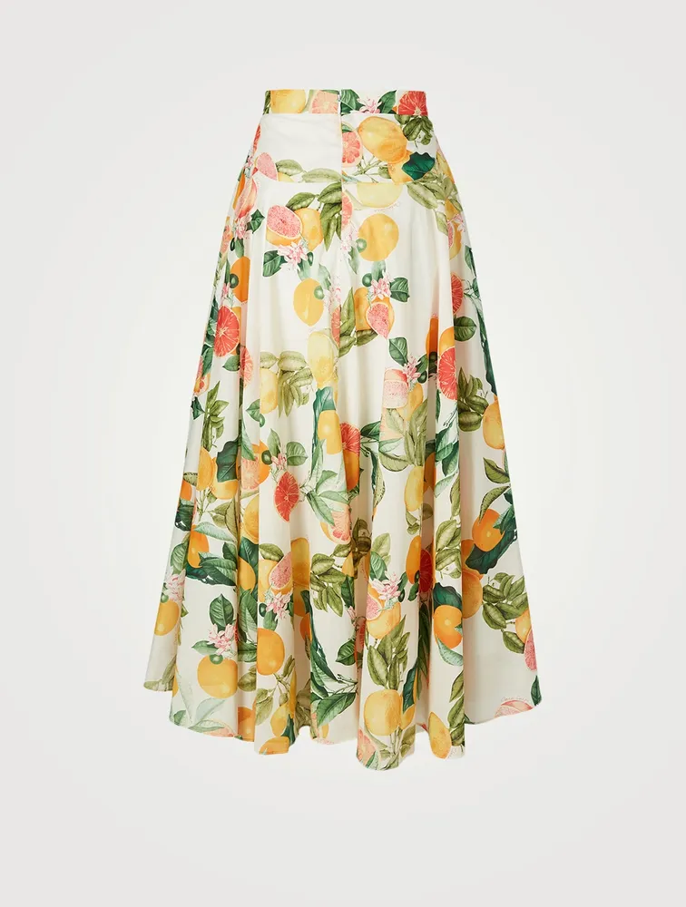 Aquinnah Printed Midi Skirt