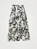 Tisbury Midi Skirt Floral Print