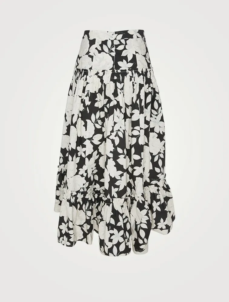 Tisbury Midi Skirt Floral Print