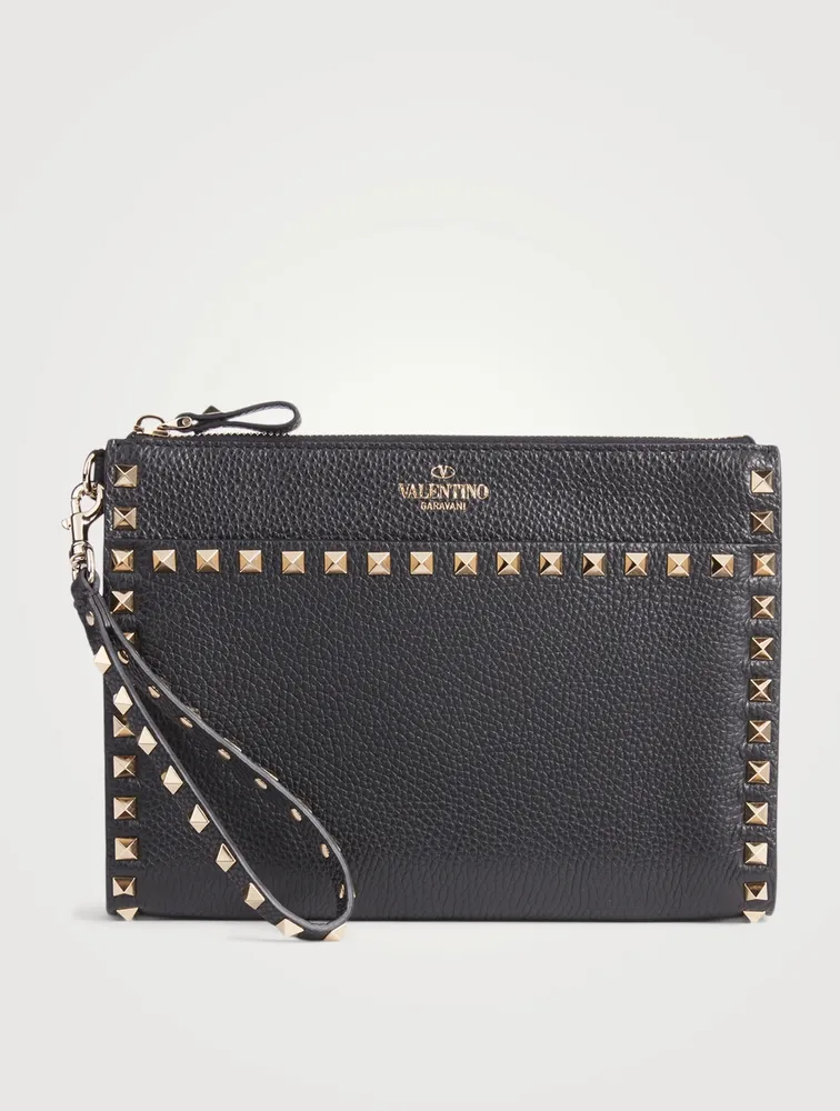 Rockstud Leather Pouch