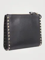 Rockstud Leather Pouch