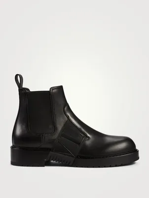 VL7N City Leather Chelsea Boots With Band