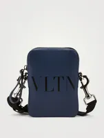 VLTN Leather Crossbody Bag