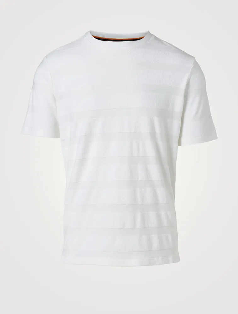 Terry Cloth Stripe T-Shirt