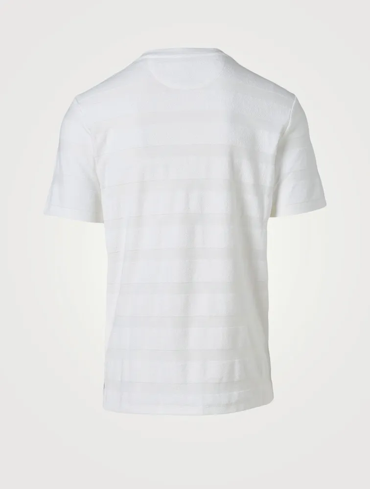 Terry Cloth Stripe T-Shirt