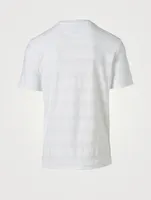 Terry Cloth Stripe T-Shirt