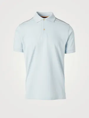Polo Shirt With Stripe Detail