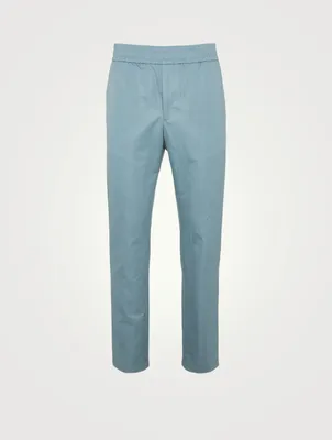 Cotton-Blend Pull-On Pants