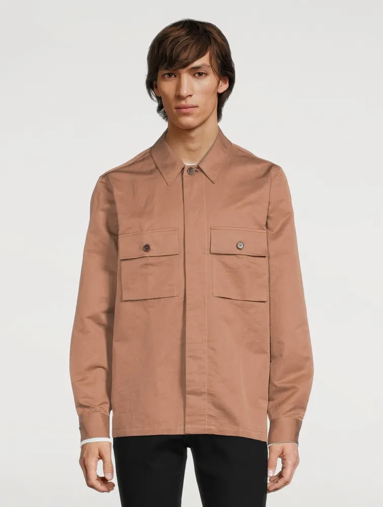 Cotton-Blend Overshirt