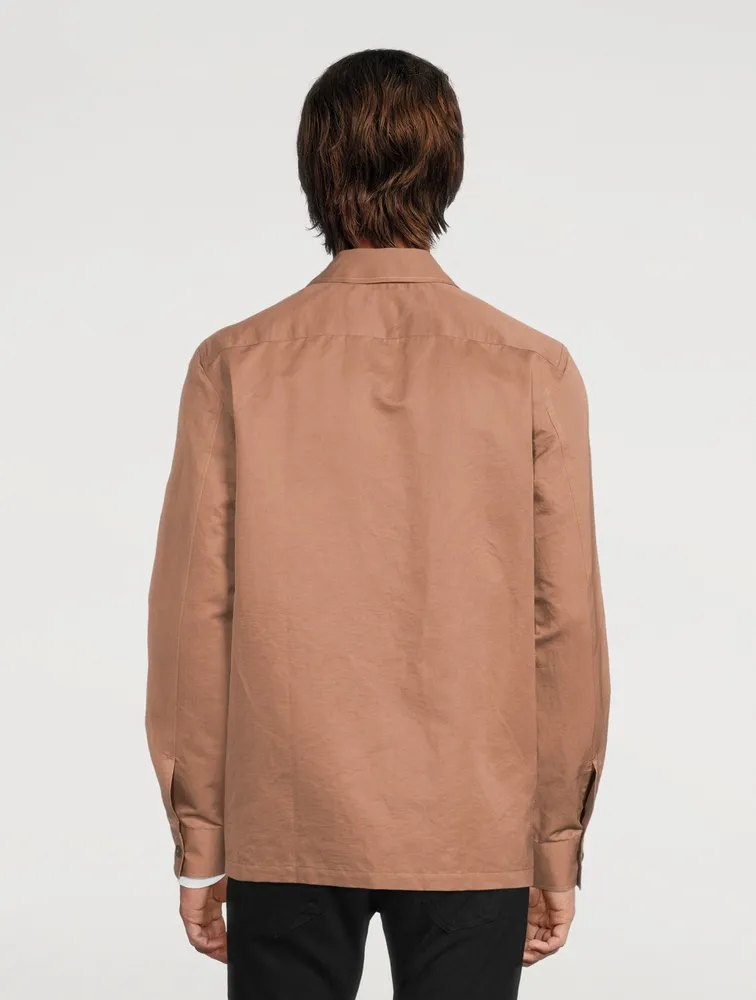 Cotton-Blend Overshirt