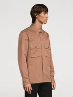 Cotton-Blend Overshirt