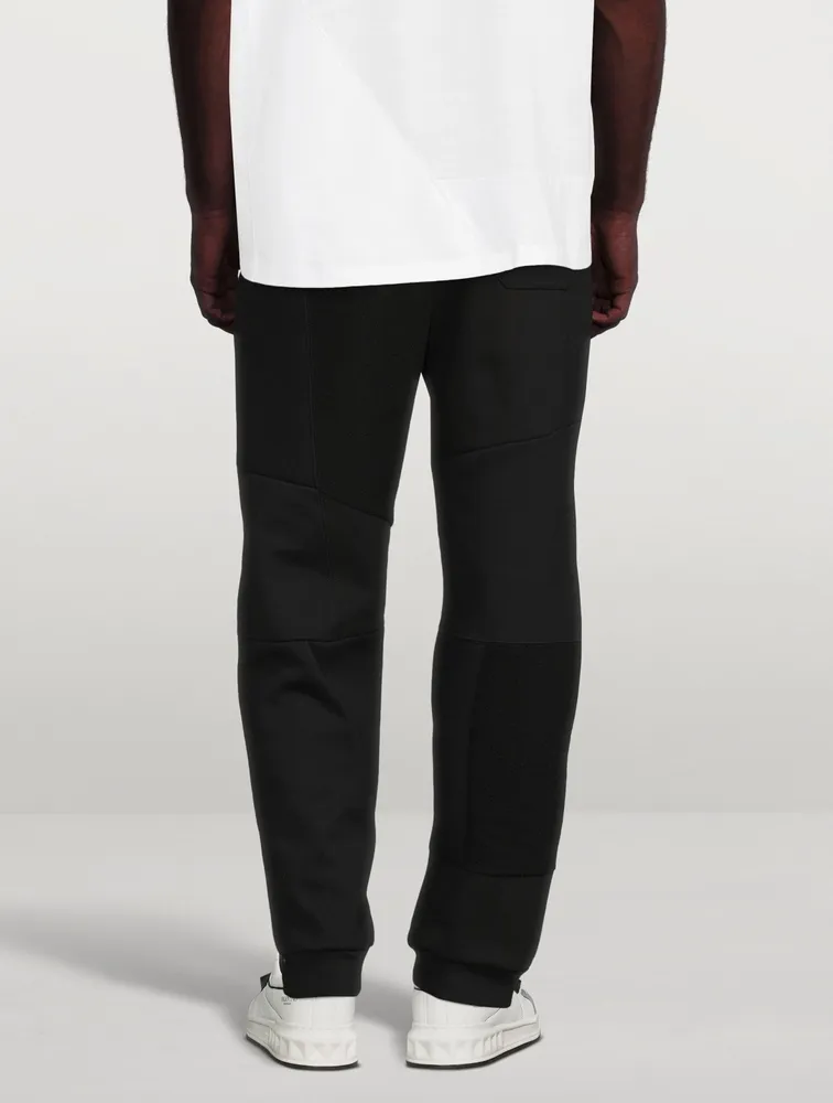 Cotton Patchwork Sweatpants With VLTN Logo