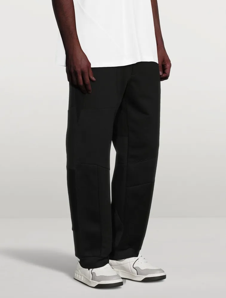 Cotton Patchwork Sweatpants With VLTN Logo