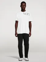 Cotton Patchwork Sweatpants With VLTN Logo
