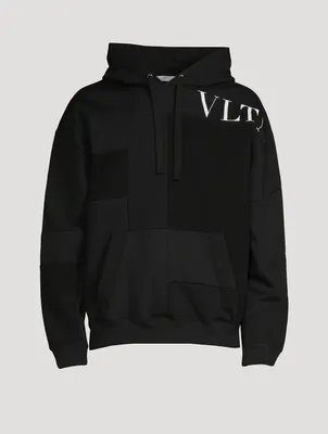 Cotton Patchwork Sweatshirt With VLTN Logo