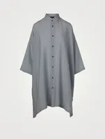 Silk Wide A-Line Shirt