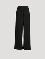 Cotton Straight-Leg Pants