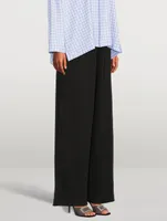 Cotton Straight-Leg Pants