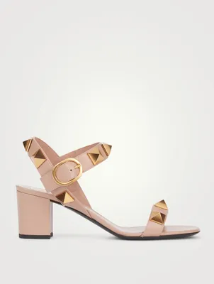 Roman Stud Leather Heeled Sandals