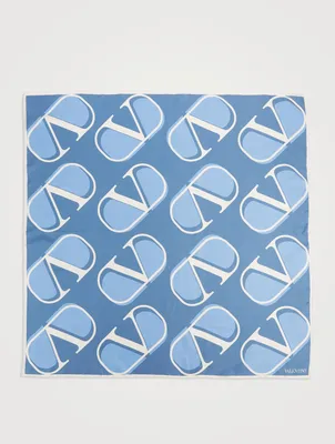 Silk Scarf In VLOGO Print