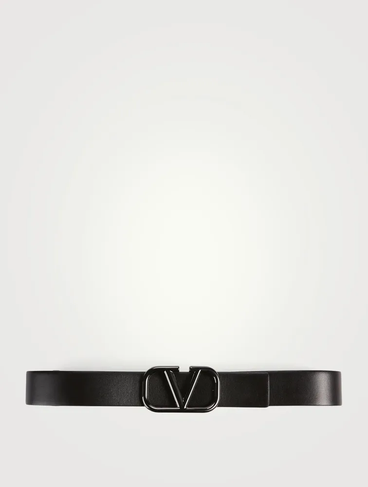 VLOGO Signature Leather Belt
