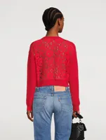 Cotton Sweater With Lace Back