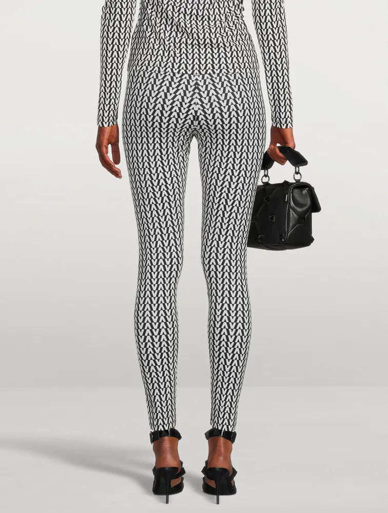 Jersey Leggings V Print