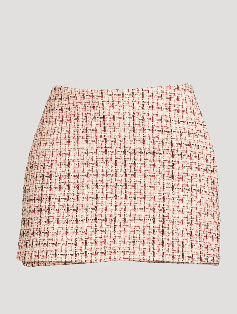 Lurex Tweed Mini Skort