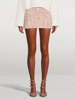 Lurex Tweed Mini Skort