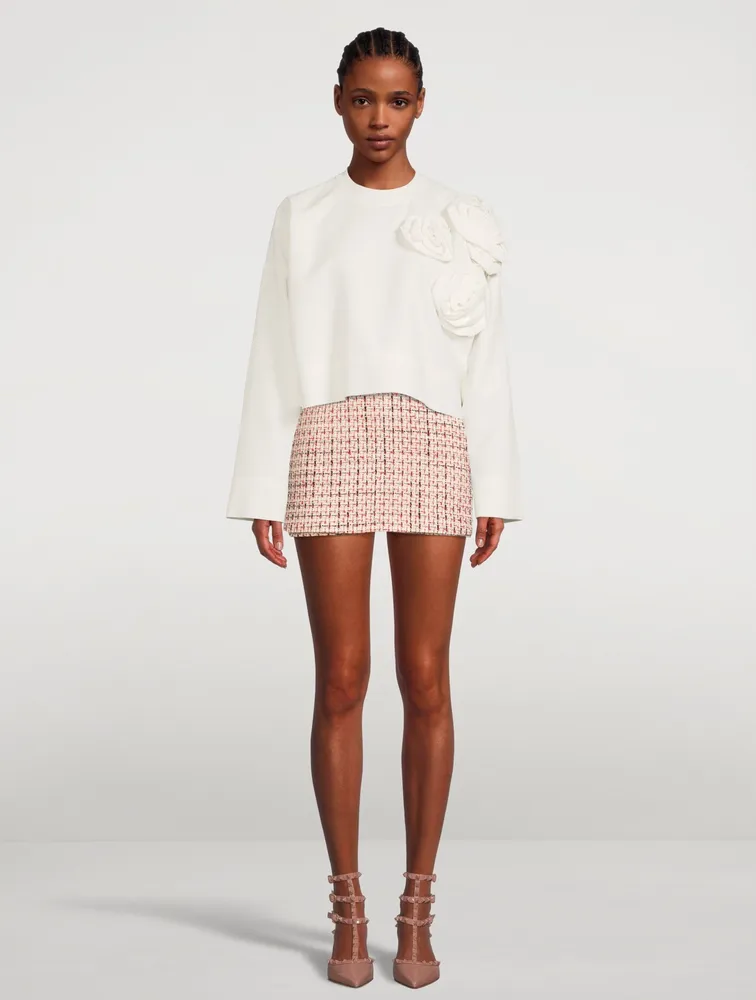 Lurex Tweed Mini Skort