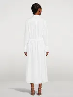 Cotton Long Shirt Dress