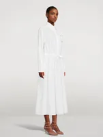 Cotton Long Shirt Dress