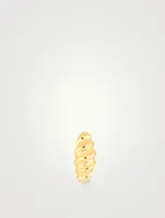 Jumbo 14K Gold Twist Huggie Hoop Earring