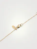 Love Letter 14K Gold B Necklace With Diamond