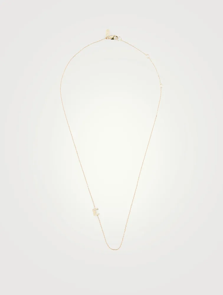 Love Letter 14K Gold Single Diamond Necklace