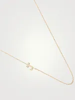 Love Letter 14K Gold J Necklace With Diamond