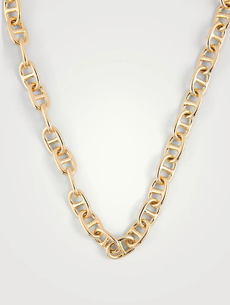 Billie 14K Gold Plated Chain Link Choker Necklace