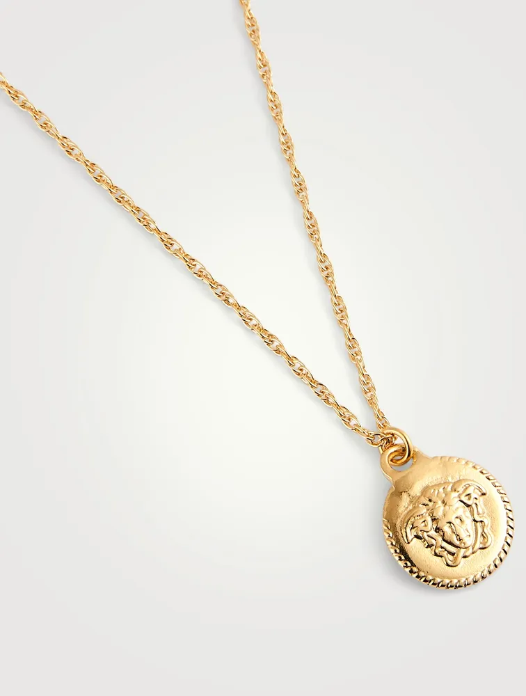 Athens 14K Gold-Filled Coin Pendant Necklace