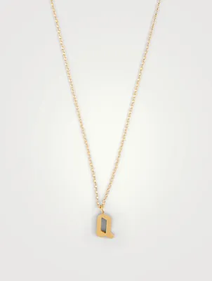 Tudor 14K Gold-Filled Pendant Necklace With A Letter