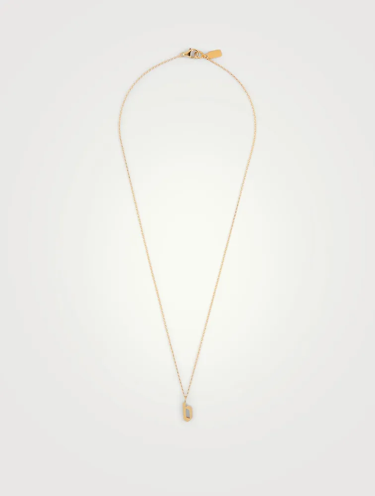 Tudor 14K Gold-Filled Pendant Necklace With B Letter