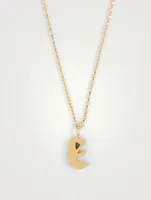 Tudor 14K Gold-Filled Pendant Necklace With E Letter