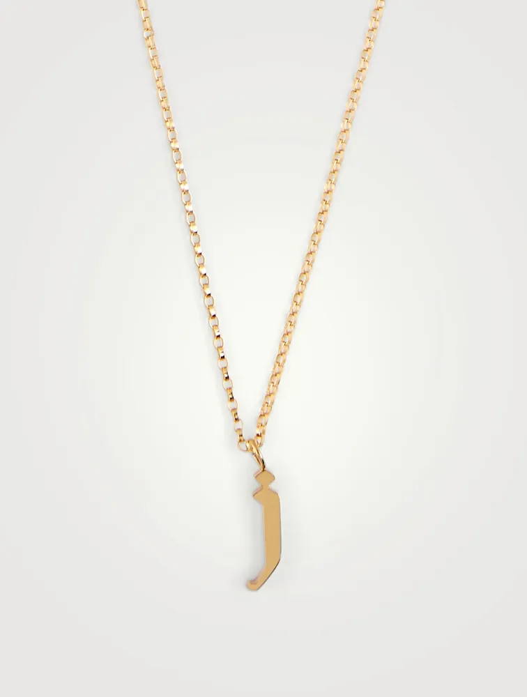 Tudor 14K Gold-Filled Pendant Necklace With J Letter