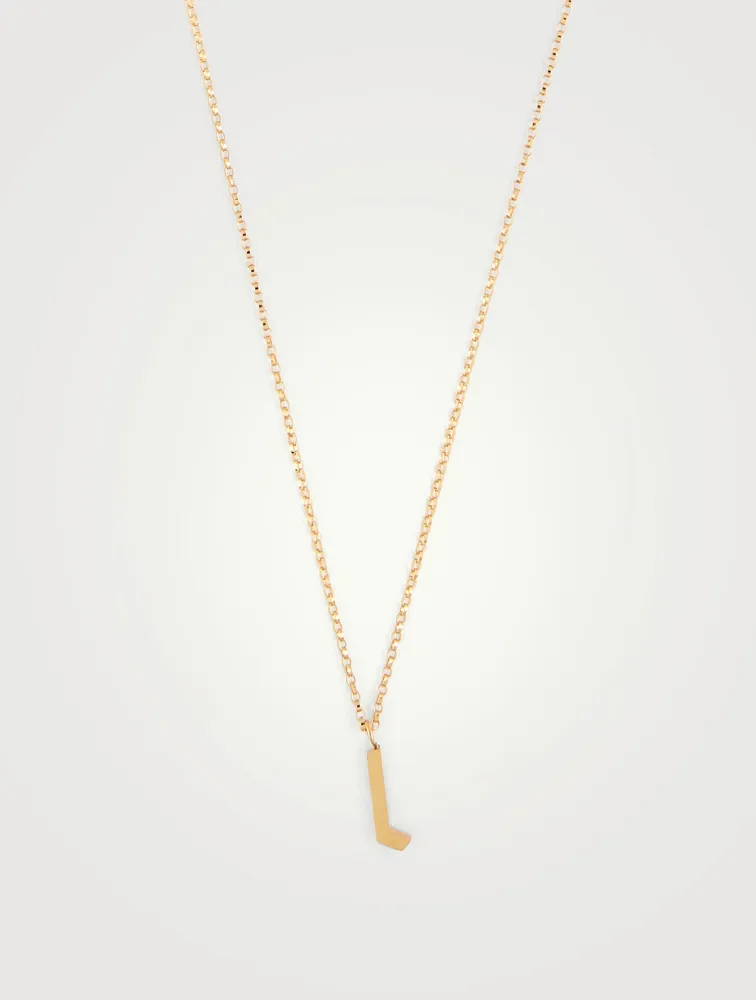 Tudor 14K Gold-Filled Pendant Necklace With Letter