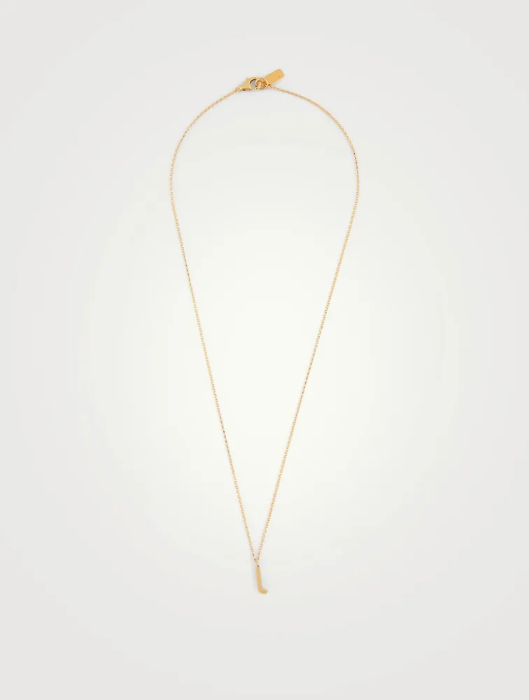 Tudor 14K Gold-Filled Pendant Necklace With Letter