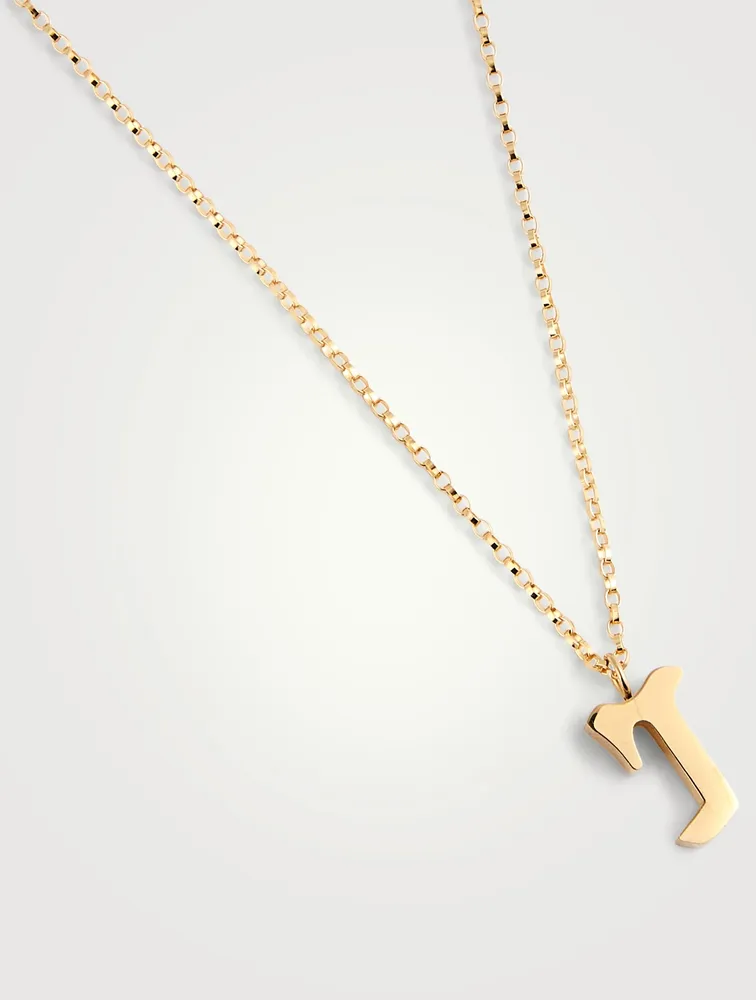 Tudor 14K Gold-Filled Pendant Necklace With R Letter