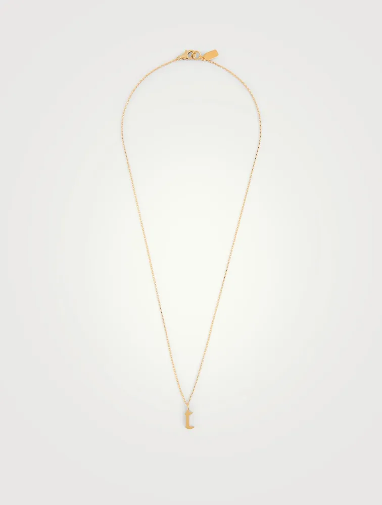 Tudor 14K Gold-Filled Pendant Necklace With T Letter
